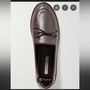 Emme Parsons Dark Brown Leather Loafers